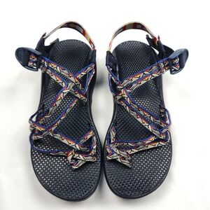 Chaco ZX/2 Yampa Sandals Sport J104390 Colorado Print Navy Blue Womens Size 8